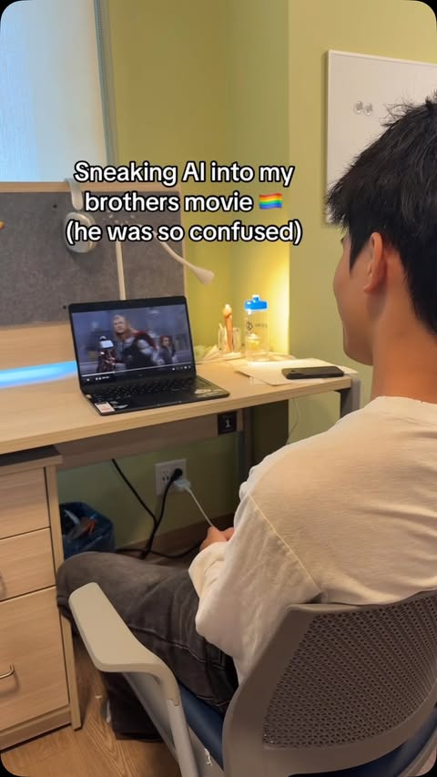 What should I make him watch next 🧐🧐 @cantina #cantina #ai #prank #prankvideo #avengers