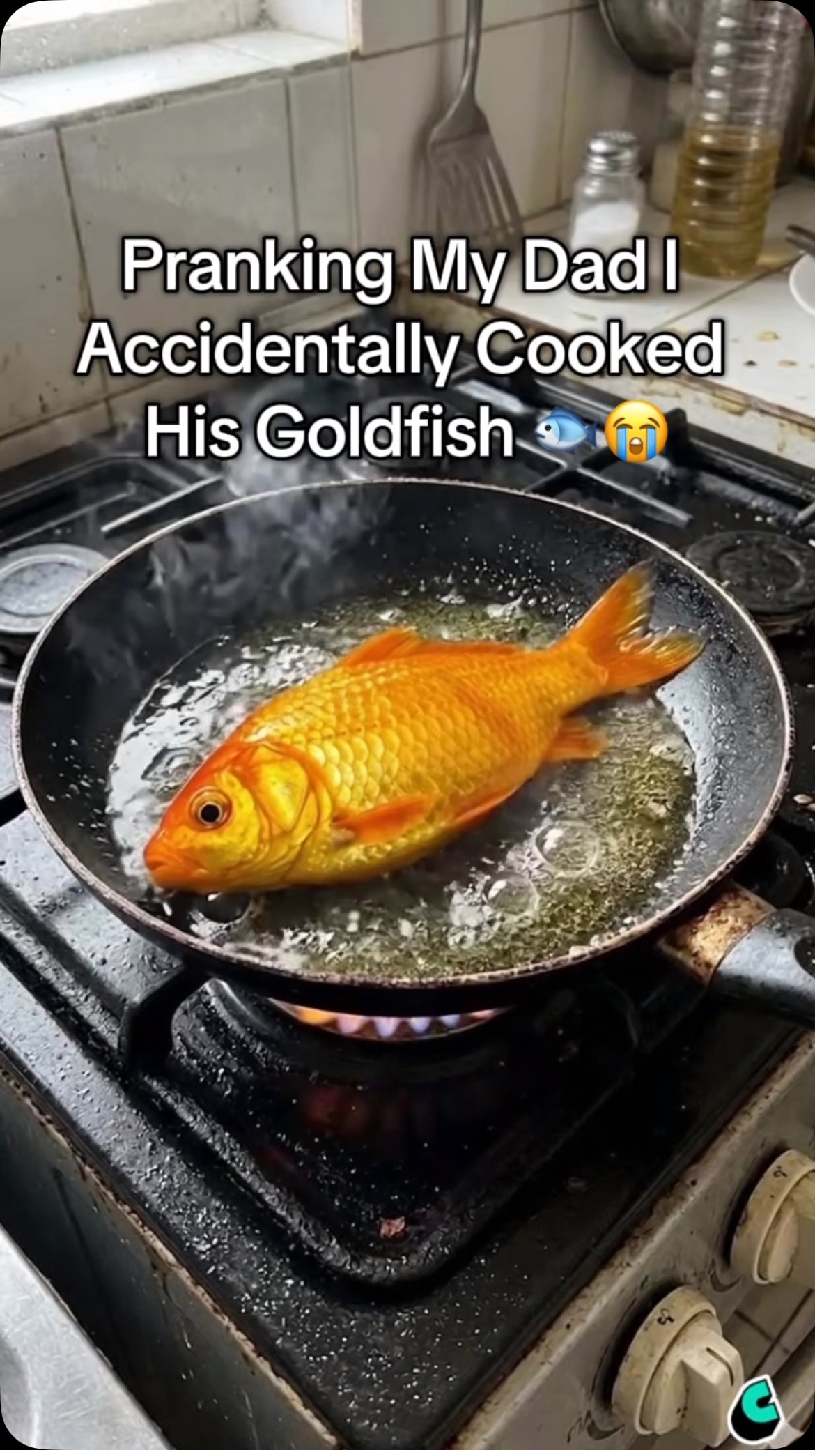 You accidentally cooked Dad’s pet goldfish... 💀🐟
