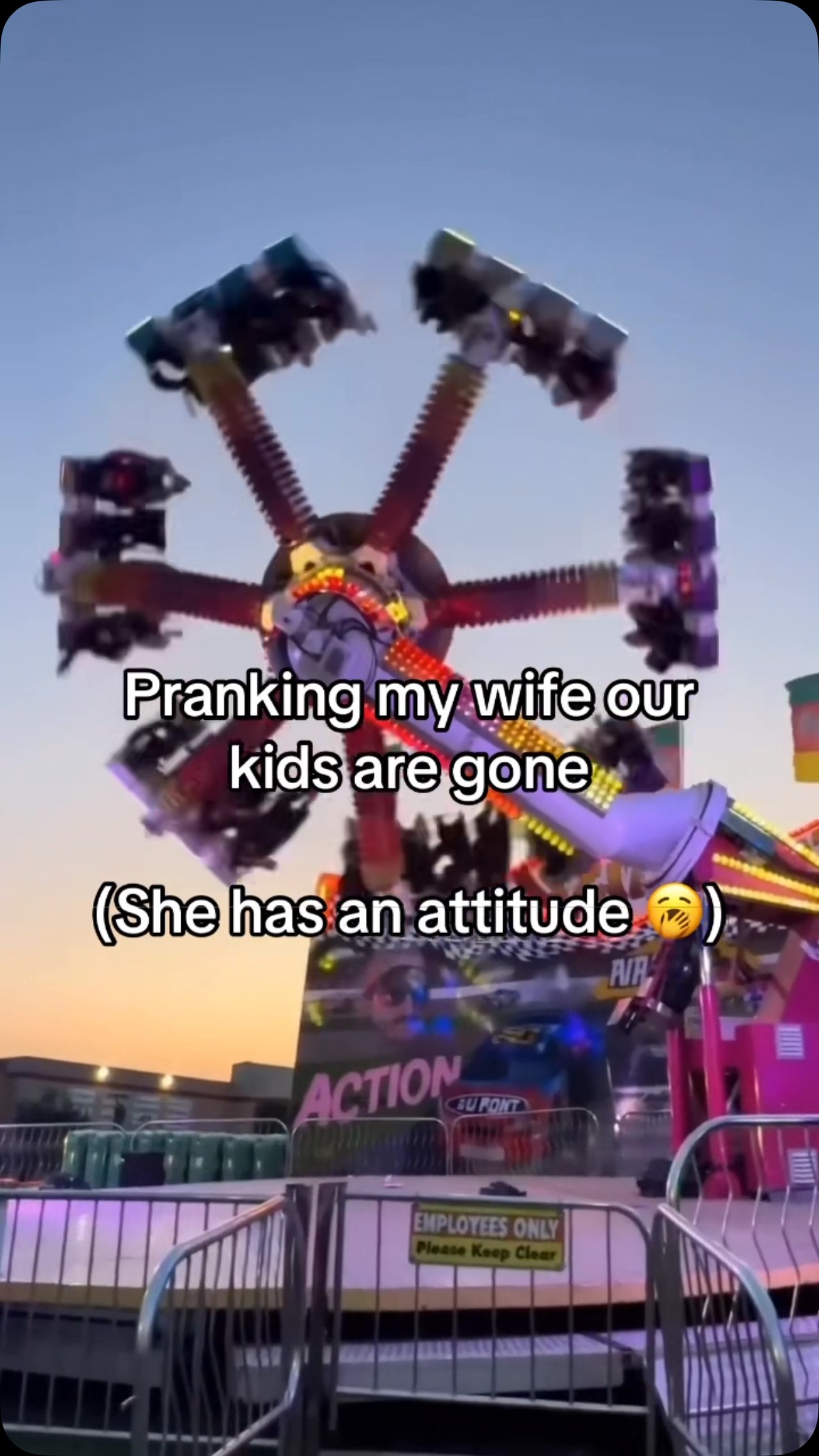 She has no sense of humour 😅 #prank #carnival #funny #ai #fairground