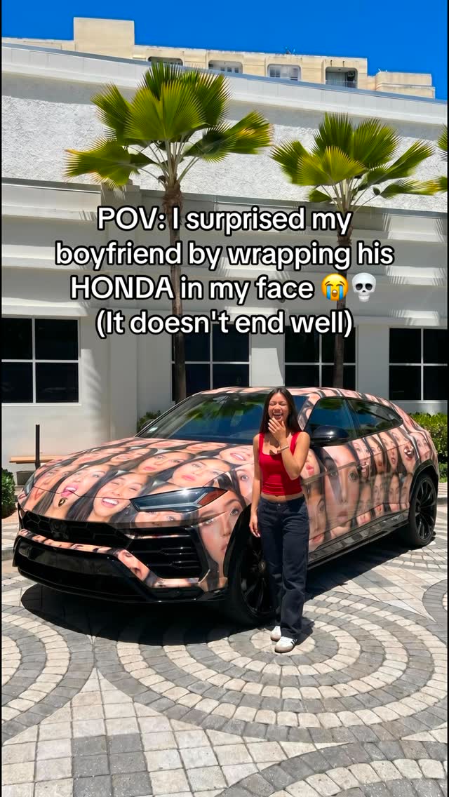 He said be supportive… so I became the support system 😭😂 #ai #prank #textprank #ferrari