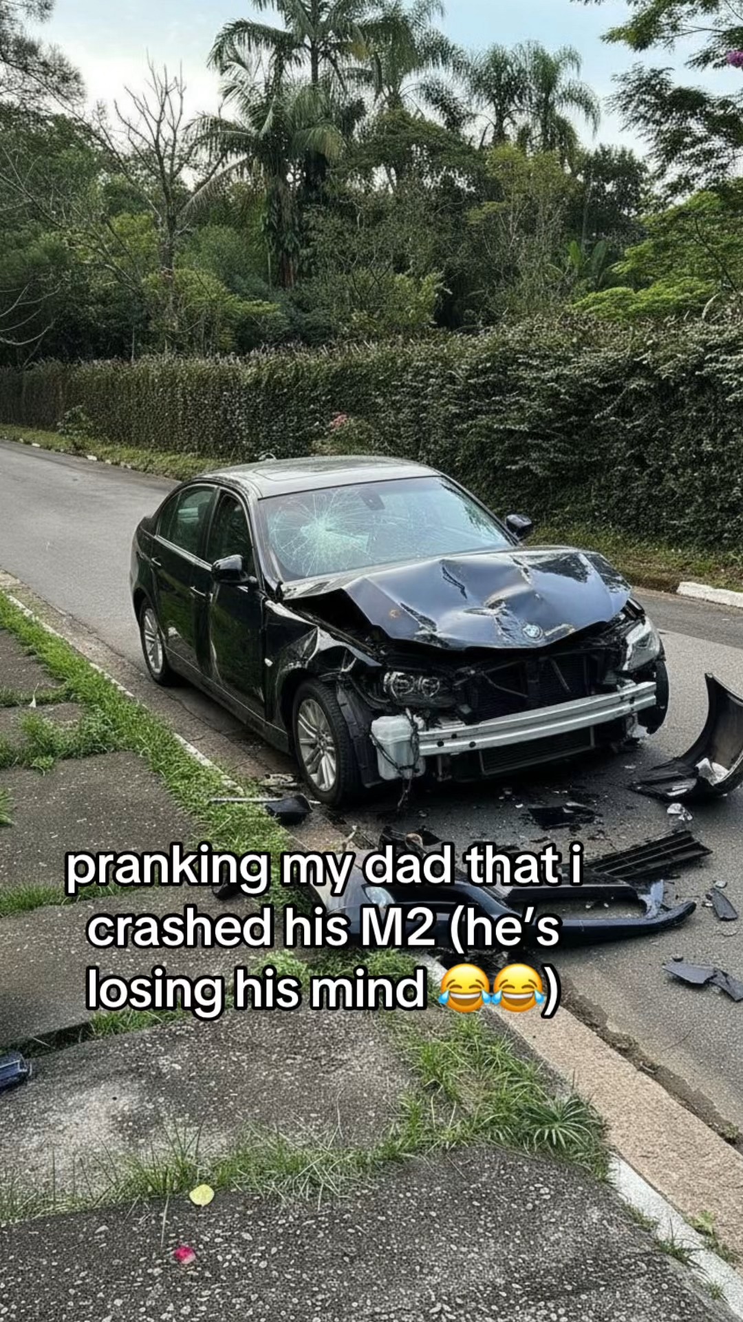 he didn't have to do me like that tho 😂 #ai #aiprank #prank #dad #m2
