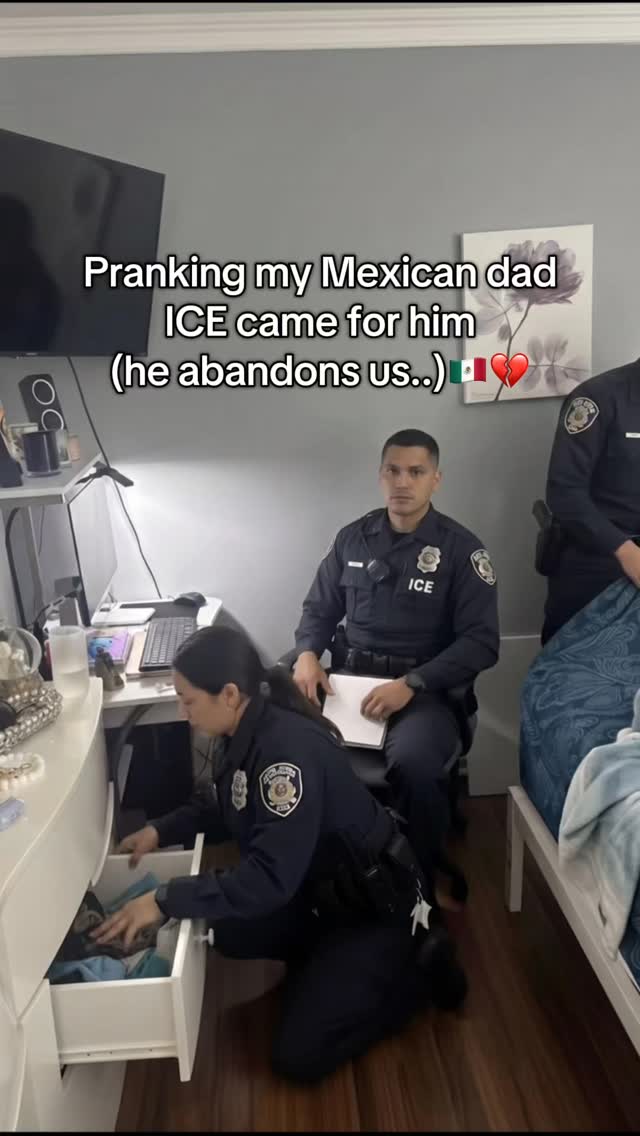 Why did he abandon us..😞💔 #mexican #dad #prankvideo #deportation