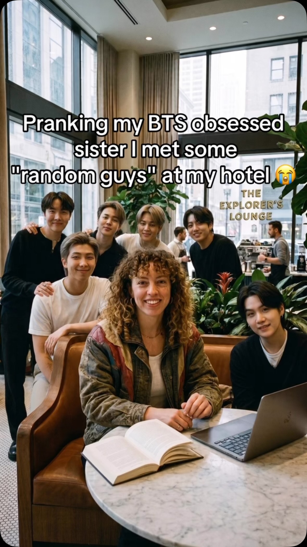 I think she was mad ab what happened😂😂 #bts #btsarmy #prank #funny #fyp