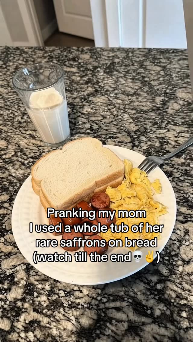 she said what💀😭 #saffron #expensive #Recipe #prank