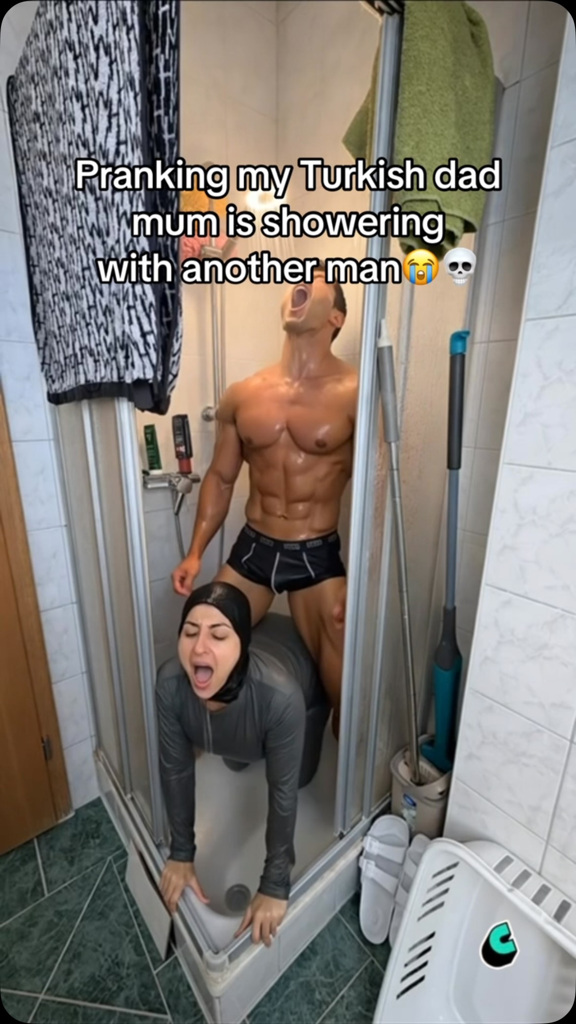 He went shooting the man with 9mm #pranked #cheatingprank #turkishdrama #cheatingprank #shower