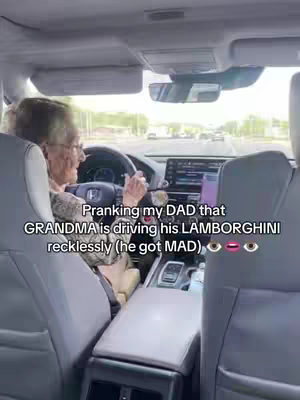 he is not letting grandma near his car anymore #prankingdad #grandmadriving #dad #textprank 