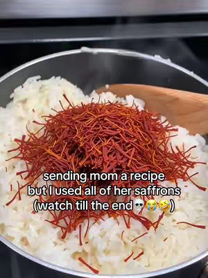 She don’t play bout her saffrons🤣 #saffronrice #cooking #Recipe #prank #blowthisup 