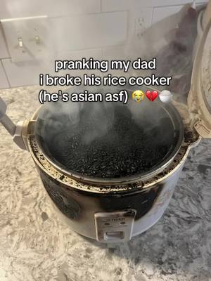 i'm actually done for.. #prank #dad #asian #ricecooker 