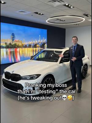 he's tweaking out💀🤣 #prank #prankvideo #bmw #car 