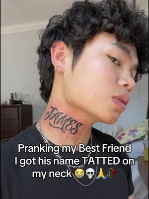 is bro straight? #prank #prankvideo #tattoo #bestfriend #viral