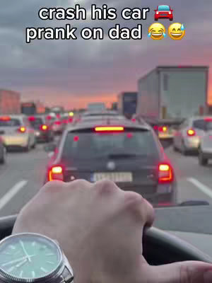 Crash his Car on dad🚘😂🤣😅#pranking#cantina#dad#newyork##CantinaAIQ96CEQX
