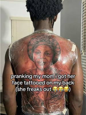 i’m crying bro 😭😭😭 #prankvideo #funny #mom #tattoo