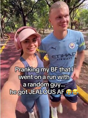 Pranking my BF that I met Erling Haaland on my morning run 😂⚽💀