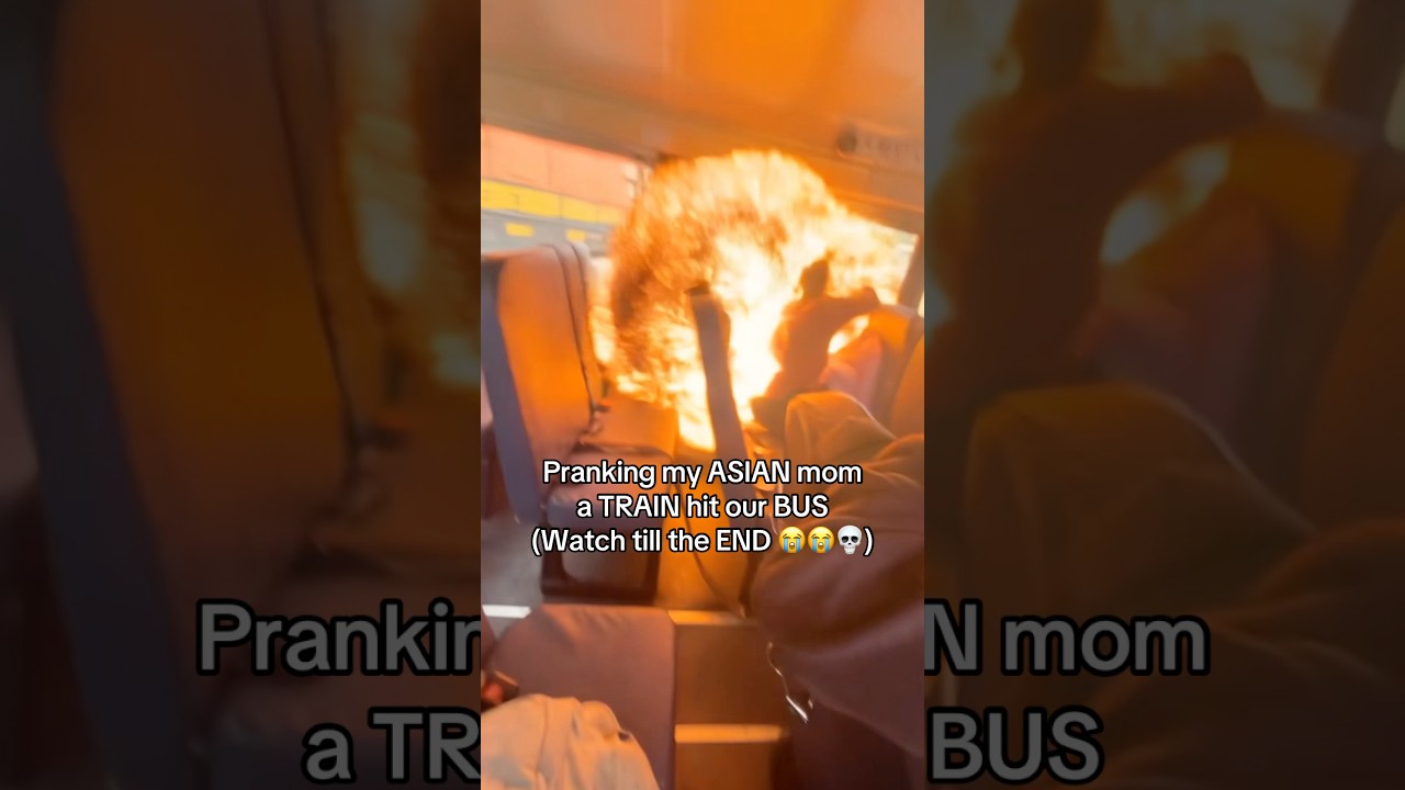 Why doesn’t my mommy love me 😟 #schoolbus #prankvideo #mom #train #bus