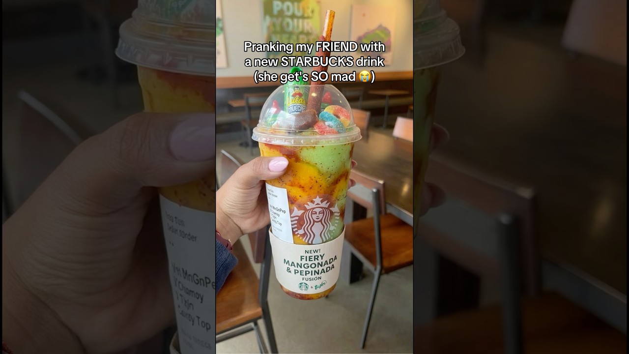 Starbucks finally lost it 😭🥭🌶️ #starbucks #mangonada #pranktext #funnytexts #viralvideo
